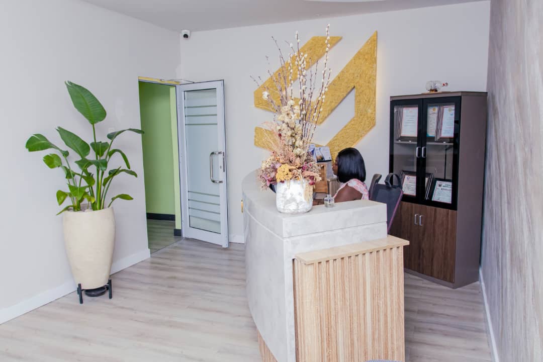 Smith Desk reception area with modern design and welcoming staff.